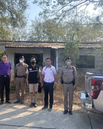 พสน.โรงเรียนกับสถานีตำรวจภูธรห้วยราช ออกตรวจ เฝ้าระวังความเสี่ยง